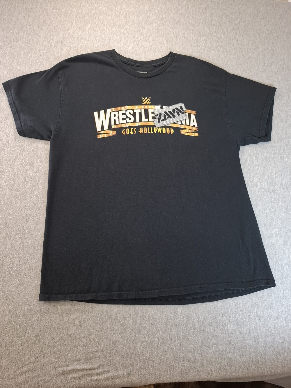 WWE Black 'WrestleMania Goes Hollywood' Graphic Tee - Men